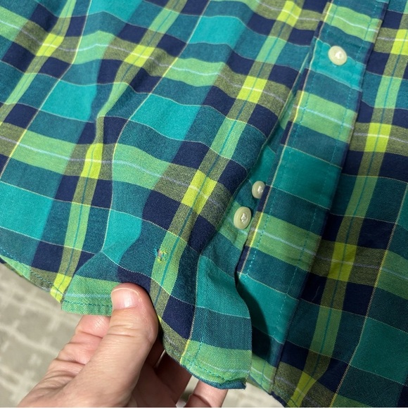 Pendleton Seaside Men's Plaid Large Short Sleeve Button Front Casual Shirt FLAW - Picture 6 of 10